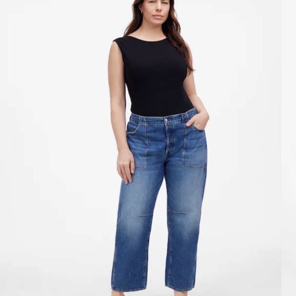 The Darted Barrel Leg Jean, Petite